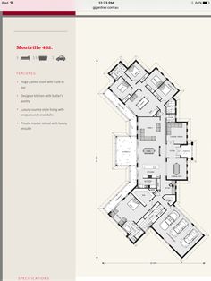 the floor plan for an apartment with two floors and three rooms, including one bedroom