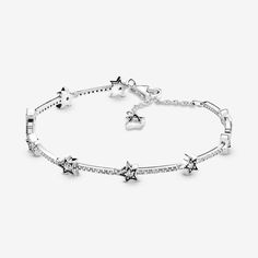 Stars Bracelet, Pandora Star, Celestial Stars, Bracelet Pandora, Jewelry Lookbook, Star Bracelet, Bead Charm Bracelet, Pandora Bracelets