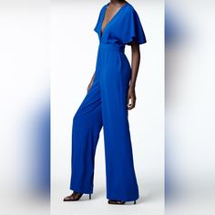 Zara Women’s Long Satin Effect Cobalt Blue Jumpsuit Size Xs Ref 1165/225/829 Chic Blue V-neck Pantsuit, Blue Summer Pantsuit For Party, Blue Pantsuit For Summer Party, Chic Blue Jumpsuits And Rompers For Evening, Blue Fitted Pantsuit For Evening, Chic Blue Jumpsuit For Evening, Fitted Blue Pantsuit For Evening, Elegant Blue Zara Jumpsuits And Rompers, Chic Blue Jumpsuits And Rompers For Work