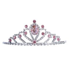 We thought these were so pretty and the colors were perfect for our creations. Lead-free, sturdy and easy to wear. Available in three accent crystal colors to complete the look of their favorite princess dress or cape. Imported. One size fits child to adult. Tiara Png, Aurora Tiara, Princess Tiaras, Pink Tiara, Accessories Png, Dress Png, Crown Png, Crown Aesthetic, Hand Embroidery Patterns Free