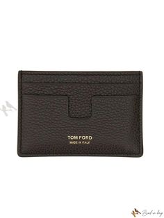 Bird in Bag - Luxurious Brown Wallet by Tom Ford Tom Ford Bag, Ford Logo, Men's Toms, Brown Wallet, Classic Card, Pocket Logo, Black Leather Wallet, Black Wallet, Leather Wallet Mens