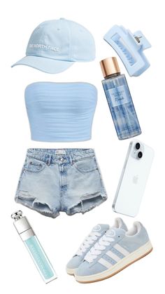 🩵🤍💙 Spain Outfit, Oufits Casual, Cute Gym Outfits, Designer Dresses Casual