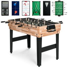 an image of a foosball table set up