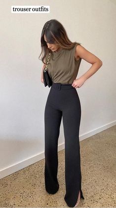 trouser outfit ideas in 2022 Classy Casual Outfits, Casual Work Outfits