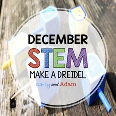 December Hanukkah STEM Activity: Make a Dreidel (Chanukah) December Stem, Dreidel Craft, Holiday Stem Activities, Winter Stem Challenges, Thanksgiving Stem Activities, Olive The Other Reindeer, Hanukkah Game, Thanksgiving Stem, Christmas Stem Activities