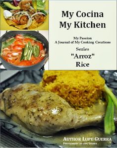 the cover of my cocina my kitchen by arroz rice, with pictures of various food items