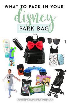 what to pack in your disney park bag