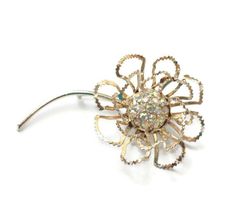 Large Flower Rhinestone Brooch Sarah Coventry Statement Pin 1968 Allusion Mod Flower Power Vintage - Etsy Vintage Jewelry Rings, Vintage Rhinestone Jewelry, Sarah Coventry Jewelry, Wire Flowers, Rings Vintage, Sarah Coventry, Ideas Vintage, Nature Inspired Jewelry