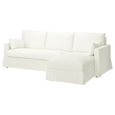 a white couch and ottoman on a white background