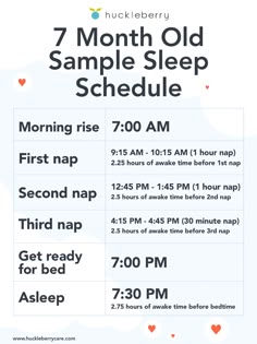 the 5 month old sample sleep schedule is shown in this graphic above it's description