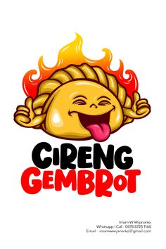 a logo for a restaurant called greng gemboot, which features a smiling face and