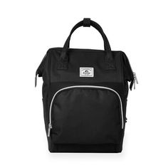 Is there anyone who has not had a backpack like this at one point or another in their life. The enduring design holds up as well in the past as it does today. All the features necessary for school, carrying a simple change of clothes, or a jacket for a day trip. Size: Standard.  Color: Black.  Gender: female.  Age Group: adult. Black Standard Backpack Laptop Bag For Daily Use, Black Laptop Bag For Everyday And Back To School, Black School Laptop Bag With Zipper Closure, Black Laptop Bag With Zipper Closure For School, Black School Bag With Zipper Pocket, Black Rectangular Bags For Students, Multifunctional Black Laptop Backpack, Functional Black Laptop Bag With Zipper Closure, Functional Black Laptop Bag For Outdoor Activities