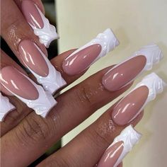 Super Cute And Stylish Ships In 5-10 Business Days Multicolored Nails, Simple Acrylic, French Tip Acrylic Nails, Long Square Acrylic Nails, Fake Nail