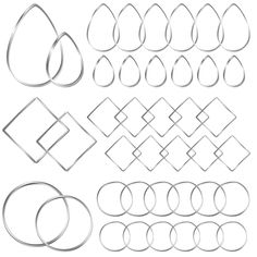 a set of metal circles and rings