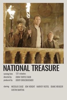 a movie poster for national treasure