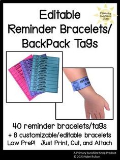 an ad for wristbands with instructions on how to use them