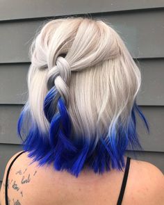 Blonde And Blue Hair, Fox Hair Color, Arctic Fox Hair Color, Fox Hair, Pretty Hair Color, Hair Color Blue, Arctic Fox