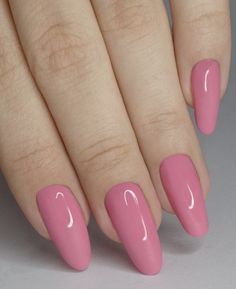 Nails Medium Almond, Nails Press Ons, Pink Nail Colors, French Tip Press On Nails, Nail Tip Designs, Boho Nails, Gel Toe Nails, Sally Hansen Nails