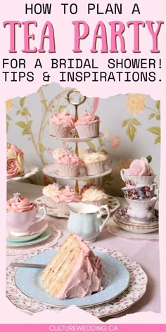 a pink tea party for a bridal shower tips and instructions on how to plan