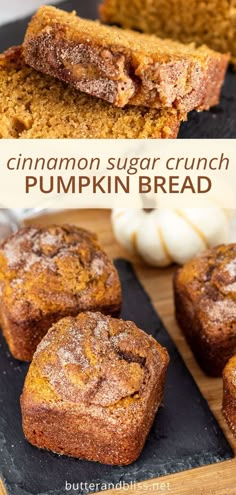 Oct 17, 2020 - This recipe for Small Batch Cinnamon Swirl Pumpkin Bread makes mini loaves that are moist, full of fall flavors, and topped with a cinnamon swirl crunch. Zucchini Breads, Food Preps, Pane Dolce, Dinner Roll, Pumpkin Desserts, Tasty Meals, Pumpkin Recipes Dessert, Pumpkin Bread Recipe