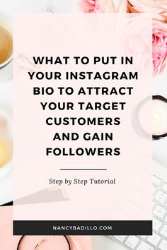 the words, what to put in your instagram and how to attract customers and gain followers