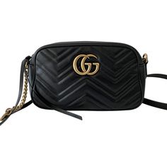 Gg Marmont Matelassé Mini Bag, Gg Marmont Small Matelassé Shoulder Bag, Gucci Gg Marmont Matelasse, Gucci Gg Marmont, Gg Logo, Gg Marmont, Brown Suede, New Bag, Bago