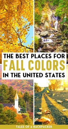 the best places for fall colors in the united states