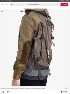 Mens Street Style Winter, Pola Jaket, The North Face Backpack, Tactical Wear, Space Fashion, Tech Wear, Jacket Beige, Concept Clothing, Tactical Clothing