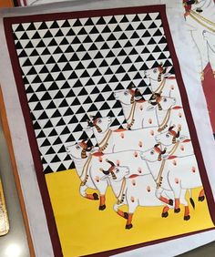 Pichwai, painting, cows , handpainted, artwork, wall decor Wall Decor Indian, Madhubani Art, Traditional Artwork, Cow Painting, Canvas Painting Designs, Cow Art