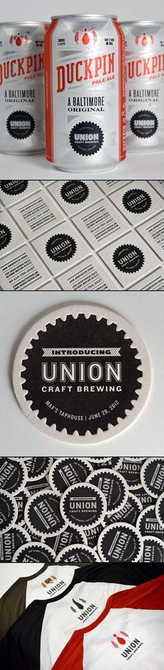 Union Craft Brewing | Gilah Press + Design Red Packaging Design, Red Packaging, Hipster Design, Graphic Design Collection, Craft Packaging