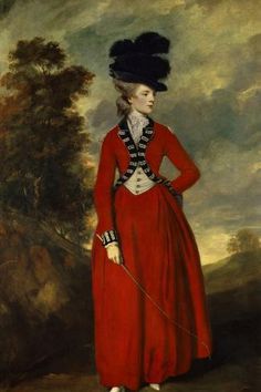 size: 24x16in Giclee Print: Portrait of Lady Worsley by Joshua Reynolds : Artists Georgiana Cavendish, March Sisters, The Duchess Of Devonshire, Joshua Reynolds, Thomas Gainsborough, Riding Habit, Dante Gabriel Rossetti, Greta Gerwig, Women Costume