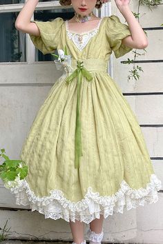 Style Types, Op Dress, Classic Lolita, Old Fashion Dresses, Chiffon Fashion, Art Clothes, Lolita Fashion, Costume Design, Look Cool