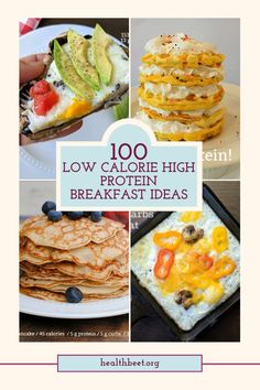 the cover of 100 low calorie high protein breakfast ideas