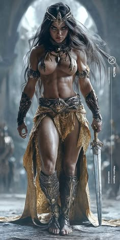 Fantasy Barbarian, Barbarian Warrior, Female Samurai, Last Kingdom, Warrior Art, Amazon Warrior, Scifi Fantasy Art, The Last Kingdom