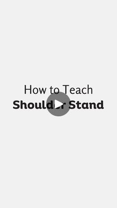 the words how to teach should stand in front of a white background with black text