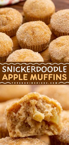 You'll want a double batch of this morning breakfast recipe! This easy fall recipe is also a great afternoon snack idea or a simple dessert. Your family will love these Snickerdoodle Apple Muffins that are moist and coated in cinnamon sugar! Apple Recipes Easy Healthy, Gluten Free Apple Recipes, Muffins Apple, Apple Muffin, Snickerdoodle Muffins, Baked Apple Dessert, Apple Recipes Healthy, Apple Muffin Recipes, Apple Desserts Easy