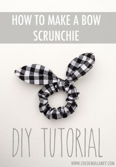 how to make a bow scrunchie