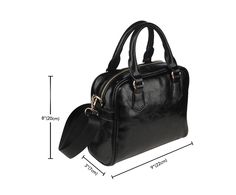 All of our Shoulder Handbags are custom-made-to-order and handcrafted to the highest quality standards.    Premium Leather Handbag Features a Double-Sided Print Manufactured with premium water-resistant PU leather. Features comfortable and sturdy carrying straps with high-quality stitching for long-lasting durability. Includes a removable and adjustable shoulder strap. Finished with multiple interior compartments to keep your items organized.    Please allow 5-7 days to receive a tracking number Black Satchel, Alaskan Malamute, Black Skulls, Unique Shoes, Black Leather Handbags, Designer Shoulder Bags, Satchel Purse, Pink Lips, Shoulder Handbag