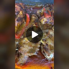 the video shows how to cook chicken wings in an oven with sauce and seasonings