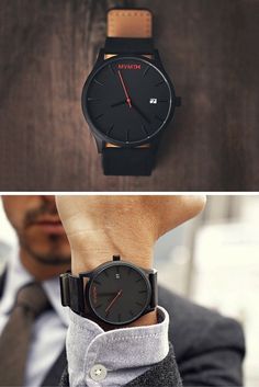 Boys Watches Men, Watch Boy, Boys Watch, Stylish Watches Men, Black Leather Watch, Mens Watches Leather, Minimalist Watch