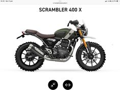 an image of a motorcycle that is on the web page, with text below it