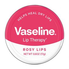 Vaseline Lip Therapy Rosy, Vaseline Rosy Lips, Lip Balm Tin, Beauty Hacks Lips, Holiday Lip