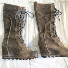 Beautiful , Waterproof Lace Up Wedge Boot Size 7 1/2 Lace Up Wedge Boots, Lace Up Wedges, Poshmark Finds, Sorel Womens, Sorel Shoes, Lace Up Boots, Wedge Boot, Shoe Laces, Evolution