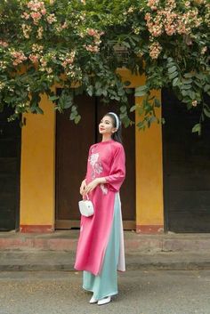 🌿 This set includes traditional Ao Dai, pants. Style: shifted modern Material: Very well made with high-quality crepe silk , double layers Collar: traditional collar Please provide bust-waist-and hip measurements when placing your order to ensure the best fit for you. 🌿 NOTE: * Recommend gentle washing * Please contact us for any inquiries about size. We don't have an exchange policy for the wrong size * It is safe for a washer and dryer in a "delicate" setting. * Actual Ao Dai colors may differ up to 10% due to lightning and viewing devices. * These ao dai pants are made based on Vietnamese size; they will run smaller than American size. 🌿 Return and Exchange Policy: I do not accept cancellations, returns, and exchanges. However, for a special case, I can exchange the size of that /ao Wedding Ao Dai, Ao Dai Vietnamese, Vietnamese Ao Dai, Mid Autumn Festival, Fall Festival, Unique Designers, Lovely Dresses, Family Photoshoot, Washer And Dryer