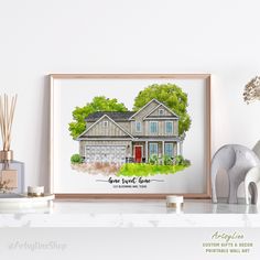 Home is where memories are made, and a custom house portrait captures the unique story of your space. 🏡✨ Whether it’s your first home or a beloved family haven, a personalized painting is the perfect way to preserve those cherished memories. This artwork makes a thoughtful gift for housewarming, new homeowners, or anyone who loves their home. Ready to turn your favorite place into art? 🎨 Realtor Client Gifts, New Home Presents, Custom Portrait Painting, Homeowner Gift, First Home Gifts, New Homeowner Gift