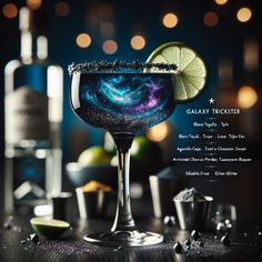 the galaxy martini is ready to be served at your next party or special event with friends and family