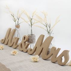 PRICES MAY VARY. EXQUISITE This Mr and Mrs letter is made of medium density fiberboard and then spray painted. It will not deform and can be preserved for a long time. STURDY The thickness of Mr and Mrs sign is 3/4" which makes the sign can easily stand on the table and easily cope with indoor and outdoor party. LARGE The large size of Mr and Mrs sign. "Mr"-10" x 5.9" x 0.7", "Mrs"-12.2" x 5.9" x 0.7" , "&"-4.3" x 4.7" x 0.7" . GIFTS This WHITE MR & MRS letter is a perfect gift for Wedding, Anni Decorations For Anniversary, Photo Props Wedding, Sweetheart Table Decor, Large Wooden Letters, Sign For Wedding, Table Large, Wedding Photo Props, Dinner Decoration, Mr And Mrs Wedding