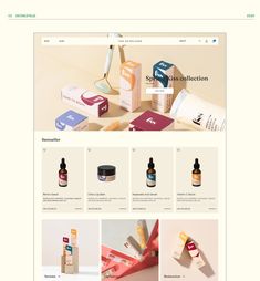 an image of a website page with products on it and the wordpress theme is clean