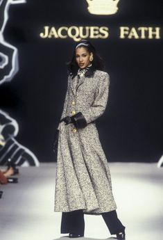 Jacques Fath - Fall 1993 RTW Designer Outerwear, Jacques Fath, Original Supermodels, Street Style Chic, Cultura Pop