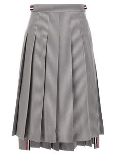 100% cotton Top Designer Brands, Pleated Midi Skirt, Knitwear Cardigan, High End Fashion, Short Jumpsuit, Thom Browne, Asymmetric Hem, Women Collection, Fashion Item